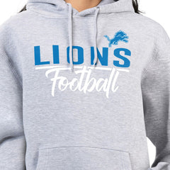 G-III 4Her by Carl Banks Women's Graphic Fleece Pullover Hoodie - Detroit Lions