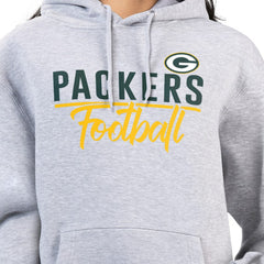 G-III 4Her by Carl Banks Women's Graphic Fleece Pullover Hoodie - Green Bay Packers