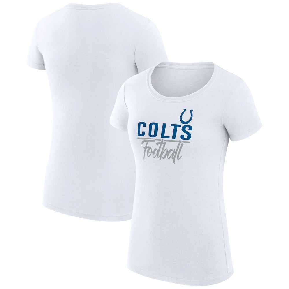 G-III 4Her by Carl Banks Women's Team Graphic Fitted T-Shirt - Indianapolis Colts