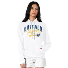 NHL Buffalo Sabres G-III 4Her by Carl Banks Women's Filigree Logo Pullover Hoodie – White