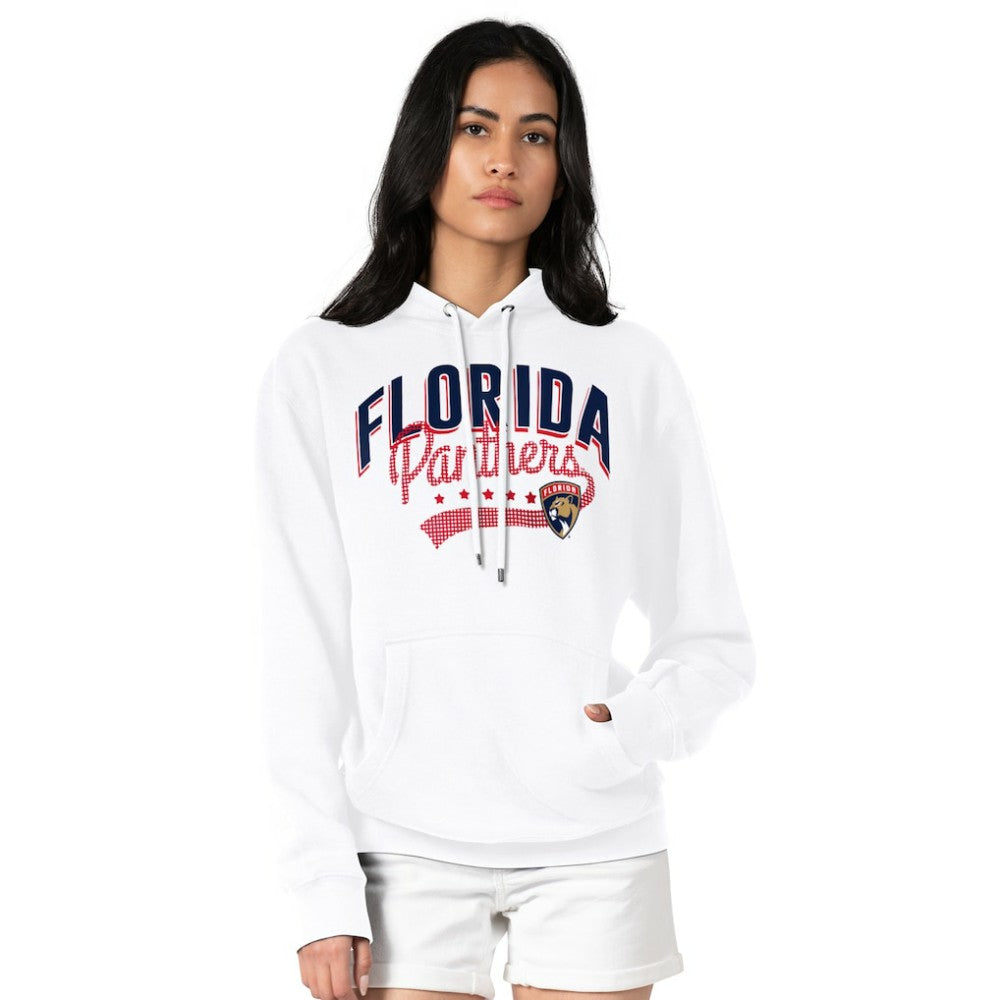 NHL Florida Panthers G-III 4Her by Carl Banks Women's Filigree Logo Pullover Hoodie – White