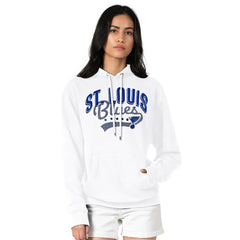 NHL St. Louis Blues G-III 4Her by Carl Banks Women's Filigree Logo Pullover Hoodie – White