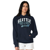 NHL Seattle Kraken G-III 4Her by Carl Banks Women's Filigree Logo Pullover Hoodie – Deep Sea Blue