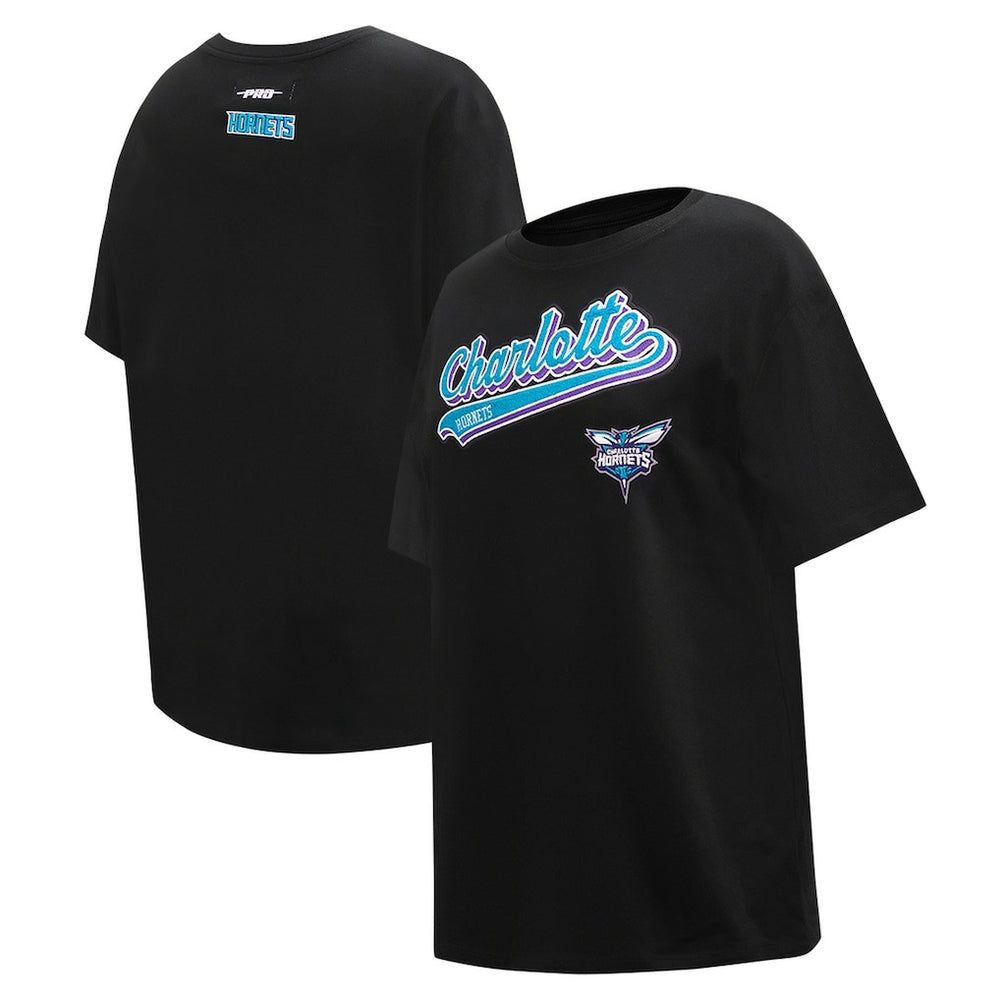 NBA Charlotte Hornets Pro Standard Women's Script Boyfriend T-Shirt