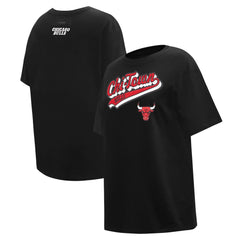 NBA Chicago Bulls Pro Standard Women's Script Boyfriend T-Shirt sale