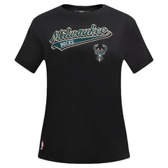 NBA Milwaukee Bucks Pro Standard Women's Script Boyfriend T-Shirt