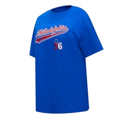 NBA Philadelphia 76ers Pro Standard Women's Script Boyfriend T-Shirt
