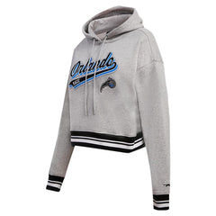 NBA Orlando Magic Pro Standard Women's Script Tail Cropped Pullover Hoodie