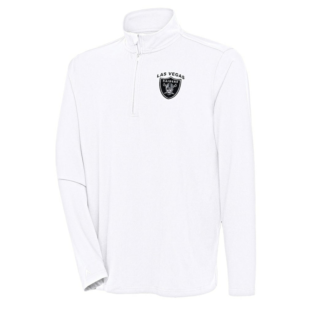 Antigua Hunk Quarter-Zip Pullover Top - Las Vegas Raiders