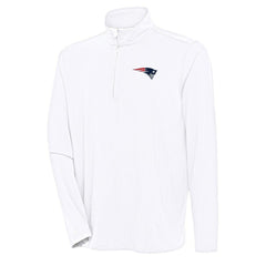 Antigua Hunk Quarter-Zip Pullover Top - New England Patriots
