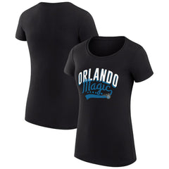 NBA Orlando Magic G-III 4Her by Carl Banks Women's Super-Slim Fit Lightweight Filigree Logo T-Shirt - Black shop