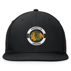 NHL Black Chicago Blackhawks Fanatics Authentic Pro Training Camp Snapback Hat