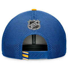 NHL Royal Buffalo Sabres Fanatics 2024 NHL Draft On Stage Trucker Adjustable Hat