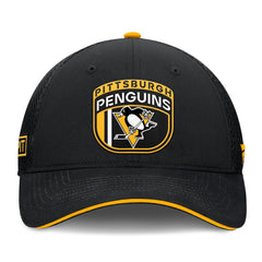 NHL Black Pittsburgh Penguins Fanatics 2024 NHL Draft On Stage Trucker Adjustable Hat