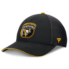 NHL Black Pittsburgh Penguins Fanatics 2024 NHL Draft On Stage Trucker Adjustable Hat