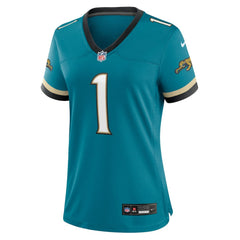 Travis Etienne Jr Women's Prowler Throwback Game Jersey - Jacksonville Jaguars