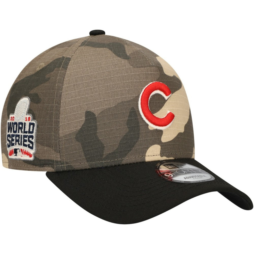MLB Chicago Cubs New Era Camo Crown A-Frame 9FORTY Adjustable Hat