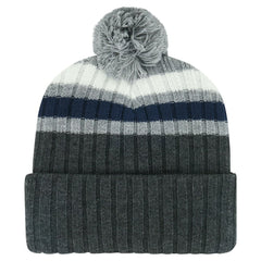 NHL Gray Toronto Maple Leafs '47 Stack Patch Cuffed Knit Hat with Pom