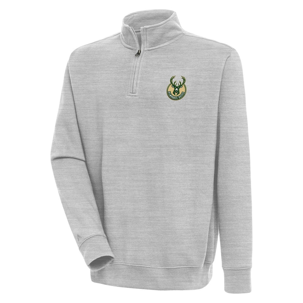 NBA Milwaukee Bucks Antigua Victory Quarter-Zip Pullover Top