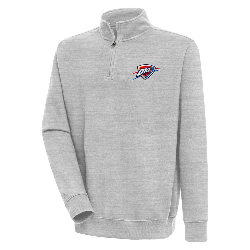 NBA Oklahoma City Thunder Antigua Victory Quarter-Zip Pullover Top