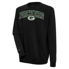 Antigua Victory Chenille Pullover Sweatshirt - Green Bay Packers