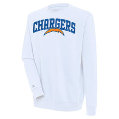 Antigua Victory Chenille Pullover Sweatshirt - Los Angeles Chargers