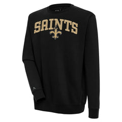 Antigua Victory Chenille Pullover Sweatshirt - New Orleans Saints