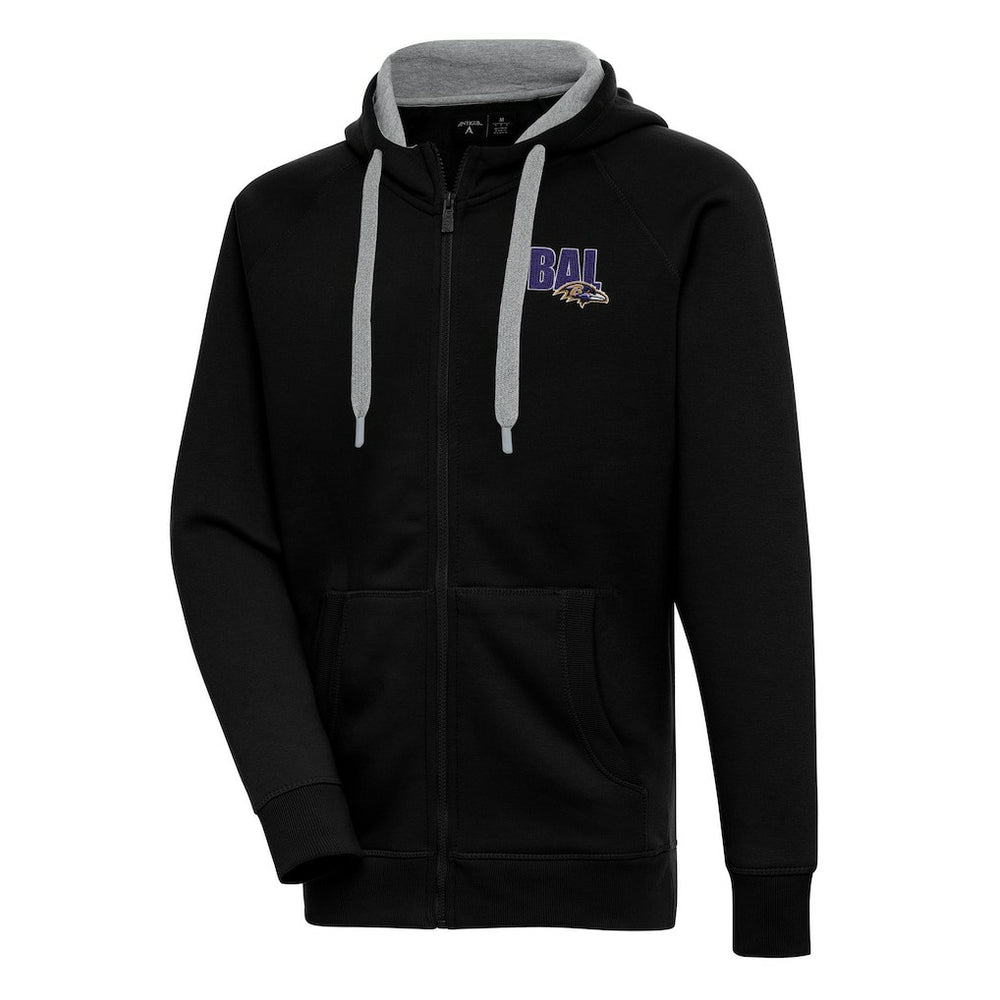 Antigua Victory Full-Zip Hoodie - Baltimore Ravens