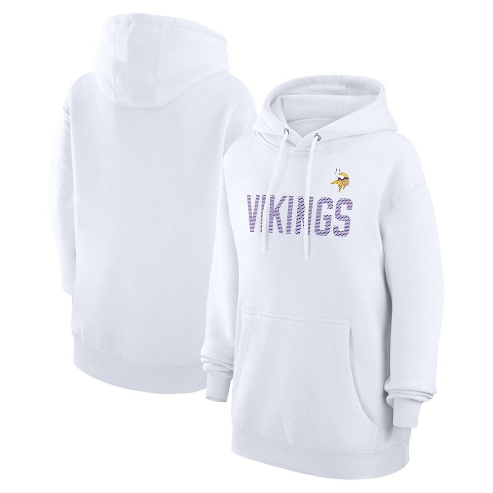 G-III 4Her by Carl Banks Women's Dot Print Pullover Hoodie - Minnesota Vikings