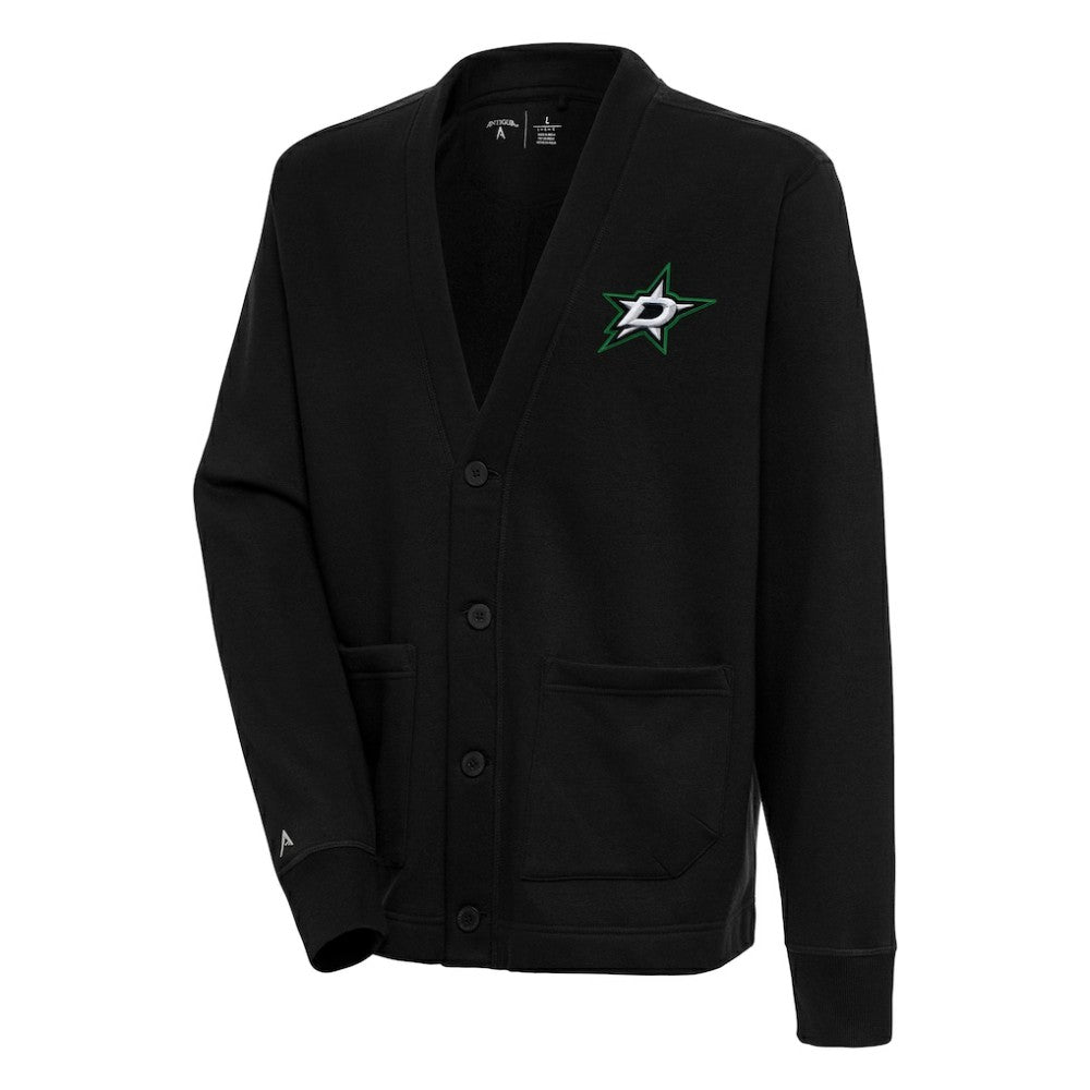 NHL Black Dallas Stars Antigua Victory Cardigan