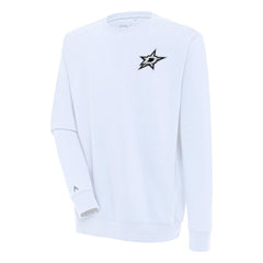 NHL White Dallas Stars Antigua Victory Pullover Sweatshirt