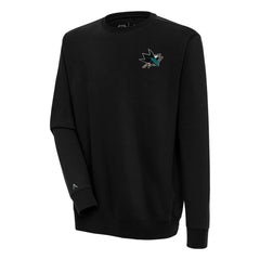 NHL Black San Jose Sharks Antigua Victory Pullover Sweatshirt