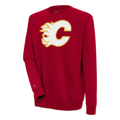 NHL Red Calgary Flames Antigua Victory Pullover Sweatshirt