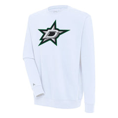 NHL White Dallas Stars Antigua Victory Pullover Sweatshirt