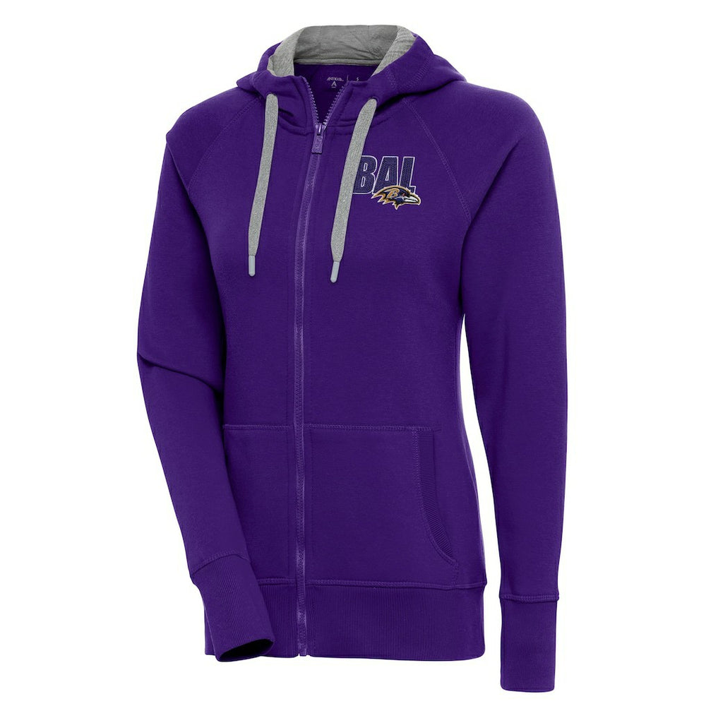 Antigua Women's Victory Full-Zip Hoodie - Baltimore Ravens