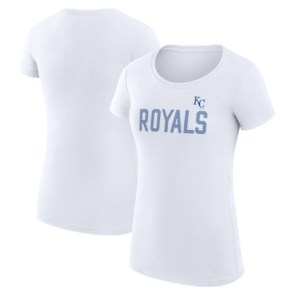 MLB Kansas City Royals G-III 4Her by Carl Banks Women's Super-Slim Fit Lightweight Dot Print T-Shirt