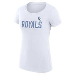 MLB Kansas City Royals G-III 4Her by Carl Banks Women's Super-Slim Fit Lightweight Dot Print T-Shirt