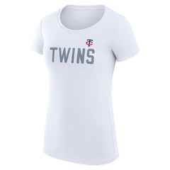 MLB Minnesota Twins G-III 4Her by Carl Banks Women's Super-Slim Fit Lightweight Dot Print T-Shirt