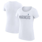MLB Seattle Mariners G-III 4Her by Carl Banks Women's Super-Slim Fit Lightweight Dot Print T-Shirt