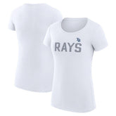 MLB Tampa Bay Rays G-III 4Her by Carl Banks Women's Super-Slim Fit Lightweight Dot Print T-Shirt