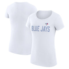 MLB Toronto Blue Jays G-III 4Her by Carl Banks Women's Super-Slim Fit Lightweight Dot Print T-Shirt