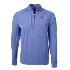 Cutter & Buck Big & Tall Adapt Eco Knit Quarter-Zip Pullover Top - Buffalo Bills