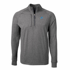 Cutter & Buck Big & Tall Adapt Eco Knit Quarter-Zip Pullover Top - Detroit Lions
