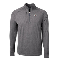 Cutter & Buck Big & Tall Adapt Eco Knit Quarter-Zip Pullover Top - Kansas City Chiefs