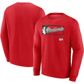 NHL Red Chicago Blackhawks Fanatics Focus Fleece Pullover Sweatshirt