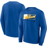 NHL Blue St. Louis Blues Fanatics Focus Fleece Pullover Sweatshirt