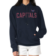 NHL Navy Washington Capitals G-III 4Her by Carl Banks Women's Dot Print Pullover Hoodie