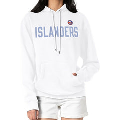 NHL White New York Islanders G-III 4Her by Carl Banks Women's Dot Print Pullover Hoodie