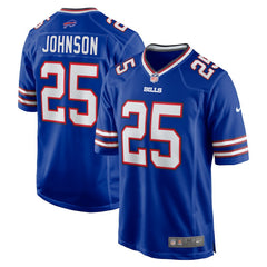 Ty Johnson Team Game Jersey - Buffalo Bills