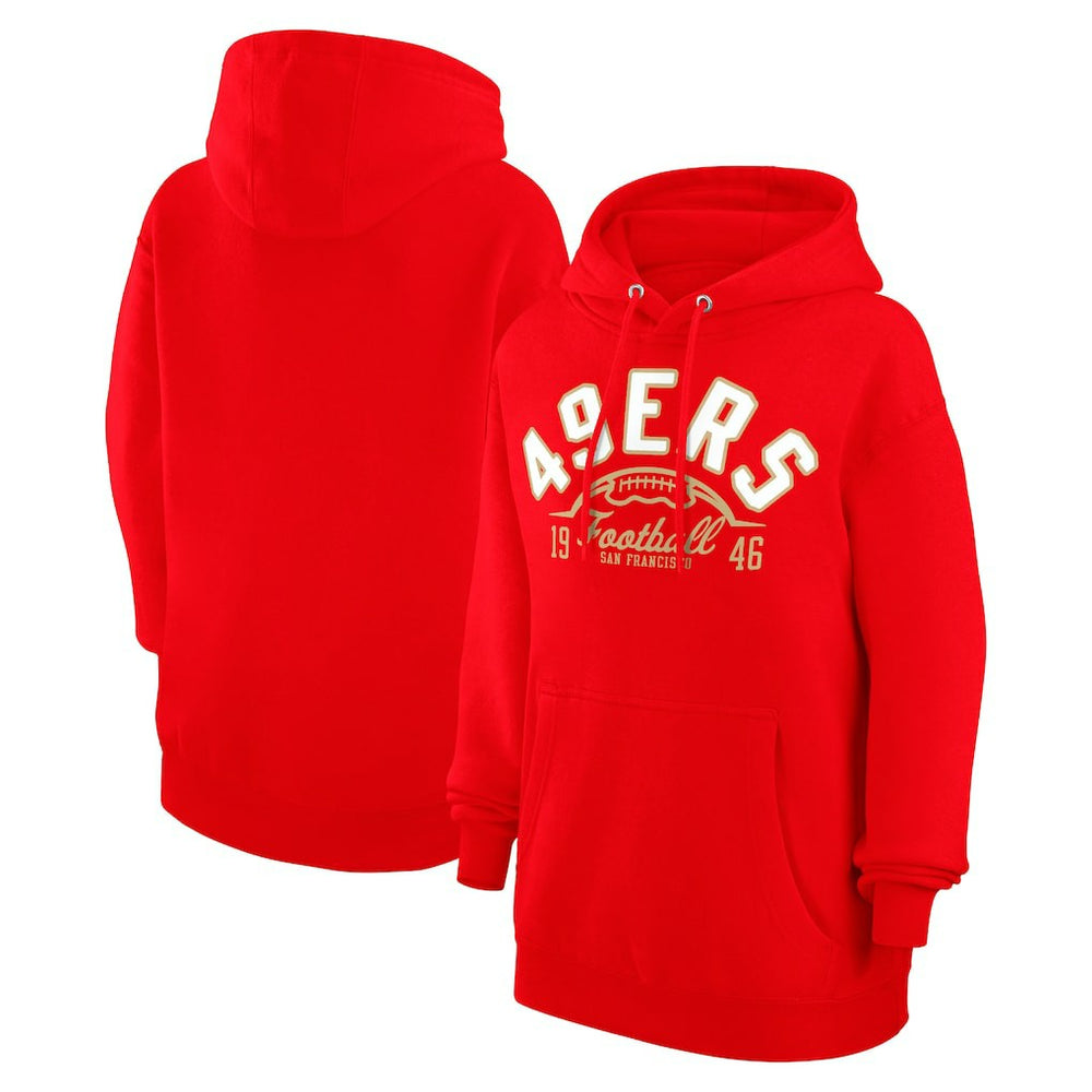 Starter Unisex Half Ball Team Fleece Pullover Hoodie - San Francisco 49ers